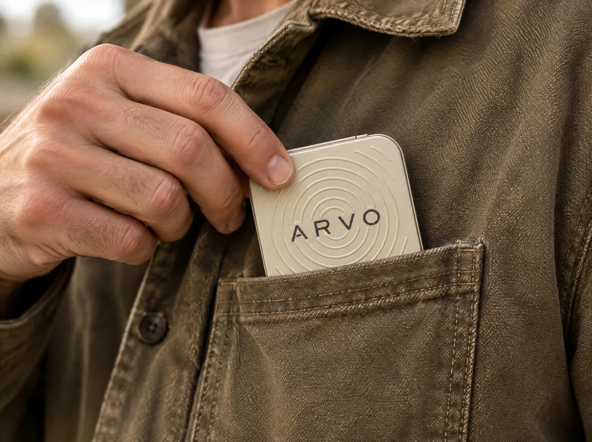 The ARVO ripple box going into a pocket